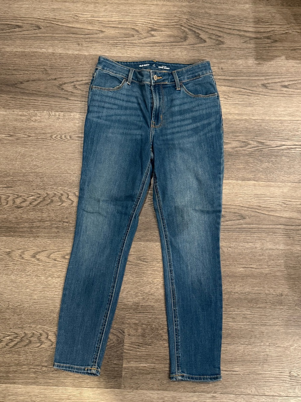 High rise super skinny jeans